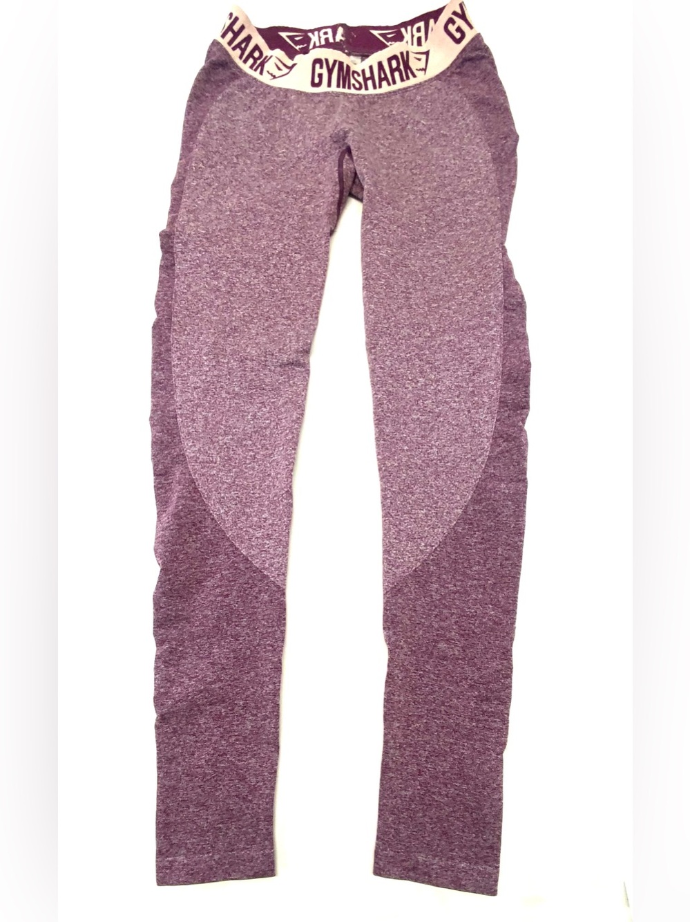 Gymshark Flex Seamless Knit Contouring Leggings Size Small Burgundy Pink